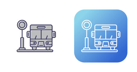 Bus Stop Vector Icon