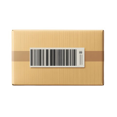 Shipping Label with Barcode for Cargo Tracking and Delivery