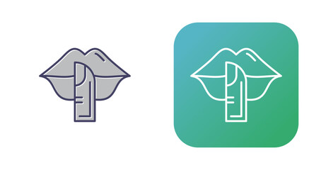 Silence Vector Icon