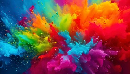 Obraz premium Holi themed Abstract background