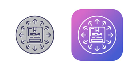 Fototapeta premium Business Logistics Vector Icon
