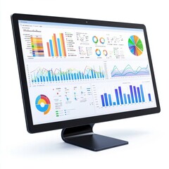 Analytics Dashboard A screen filled with charts