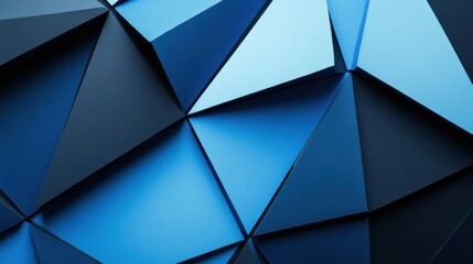 Tessellating Shapes on Blue Background for Design, Banner Template, Minimalist Abstract Wallpaper with Copy Space, Simple Geometric Modern Wallpaper for Text Placement and Creative Use