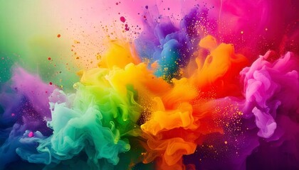 Holi themed Abstract background