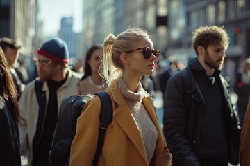 Diverse groups of people in everyday situations