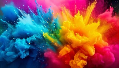 Obraz premium Holi themed Abstract background