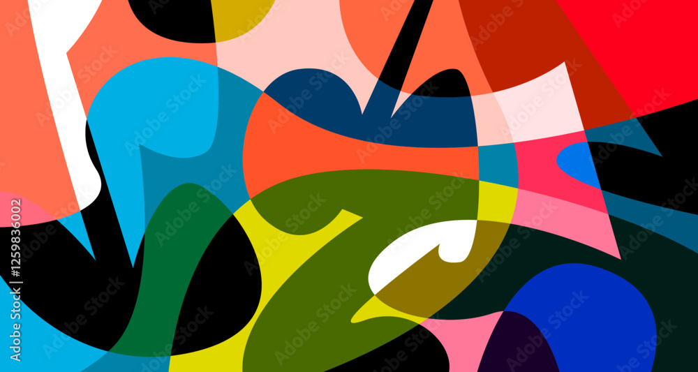 Poster vector colorful abstract psychedelic liquid and fluid background pattern