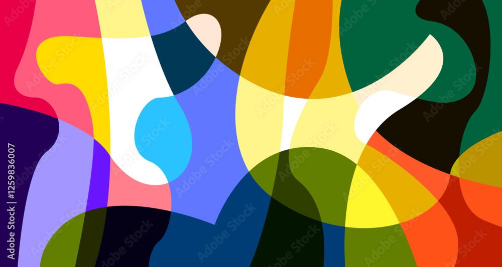 Poster vector colorful abstract psychedelic liquid and fluid background pattern