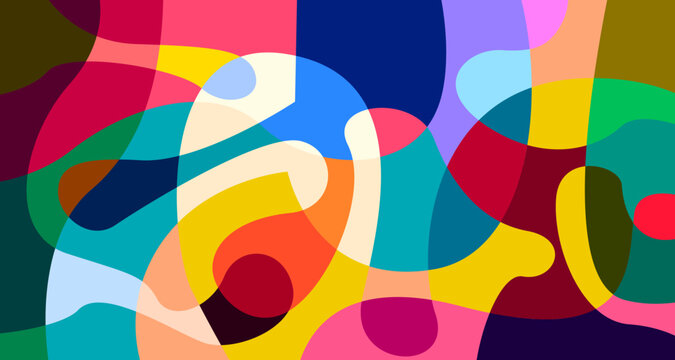 Vector colorful abstract psychedelic liquid and fluid background pattern	
