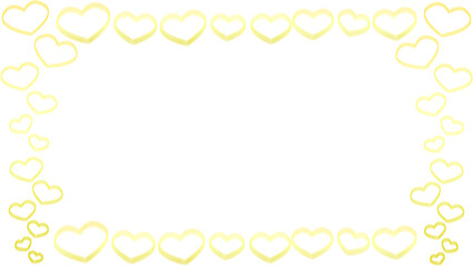 golden heart frame, wedding, celebration, love, romance, 