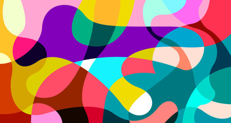 Vector colorful abstract psychedelic liquid and fluid background pattern	
