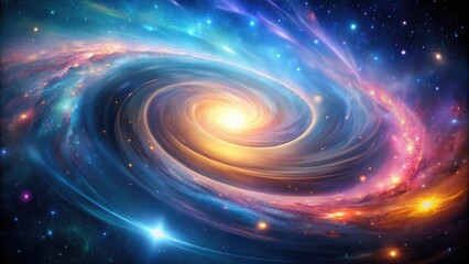 Swirling galaxy background with a mix of spiral and elliptical shapes, spiral galaxies, galactic morphology