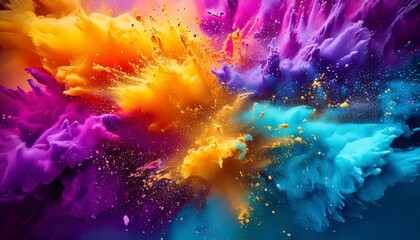 Obraz premium Holi themed Abstract background