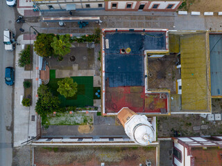 Faro de Bonanza en las cercan&iacute;as del puerto a la entrada del r&iacute;o Guadalquivir, Cadiz, Andalucia