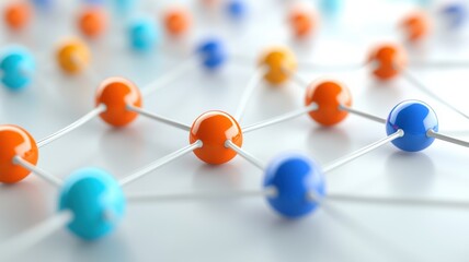 Fototapeta premium Network connection events technological environment abstract content scientific viewpoint innovation concept