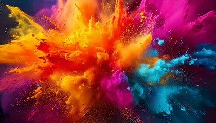 Holi themed Abstract background