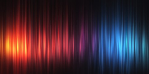 Elegant abstract gradient blending blue to red with subtle edge lines on a dark, blurred background, creating depth and sophistication.