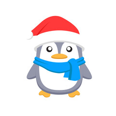 Cute penguin cartoon illustration