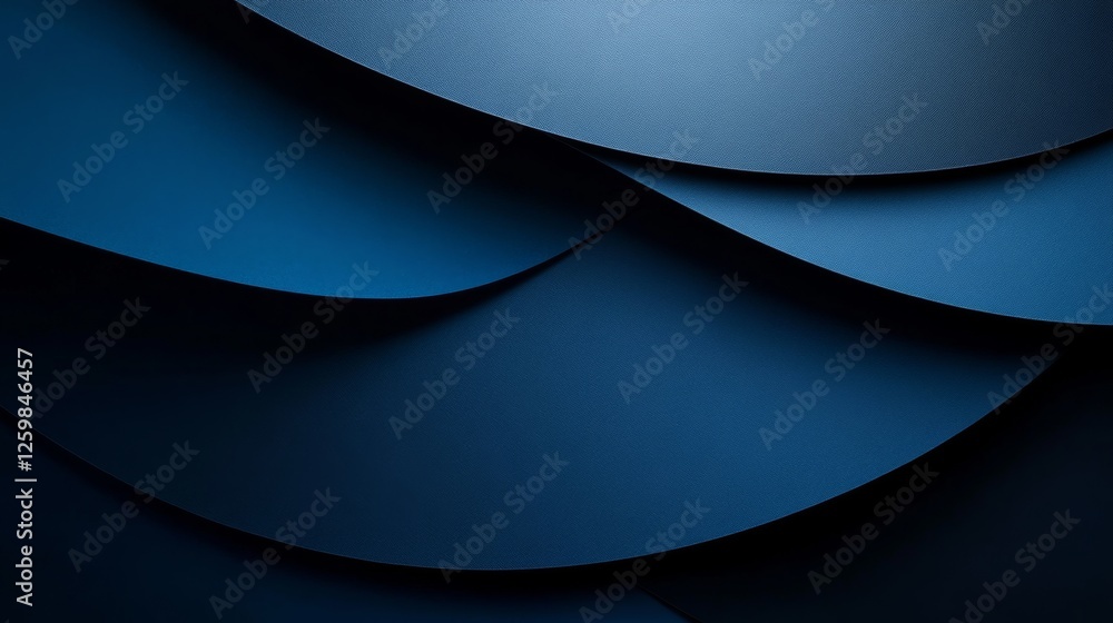 Wall mural abstract minimalist wallpaper with sharp edges and geometric figures on blue background. featuring w