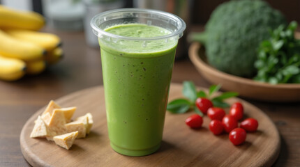 Smoothie for weight loss made from fresh vegetables.