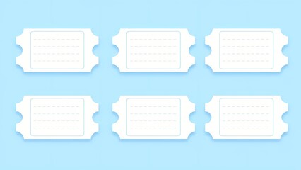 Creative design for blank tickets