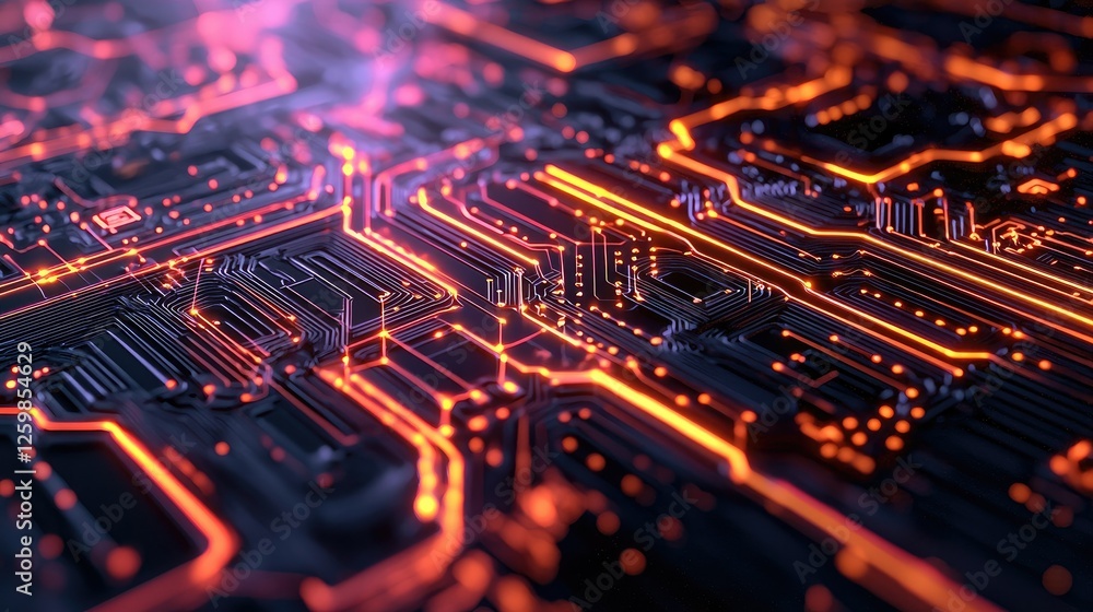Poster abstract world map glowing with intricate digital network connections and futuristic tech vibes.