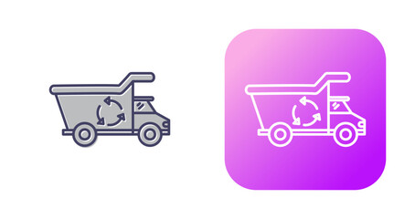 Recycling Truck Vector Icon