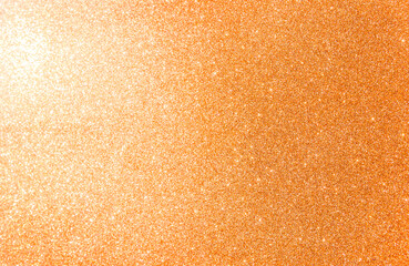 Abstract blank orange glitter texture background, shiny orange glitter background
