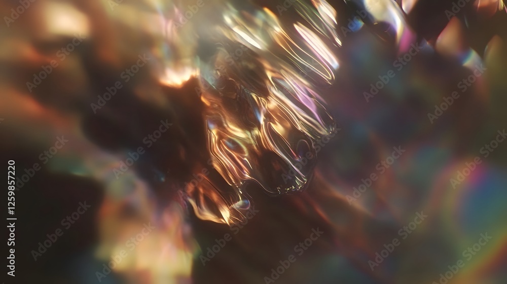 Poster mesmerizing swirls of prismatic color and light dance across the frame creating a captivating digita