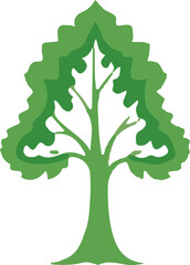 Obraz premium tree, silhouette, vector, art, illustration, graphic, design, nature, black, white, abstract, background, branch, forest, landscape, minimal, outline, plant, shape, shadow, simple, style, template, te