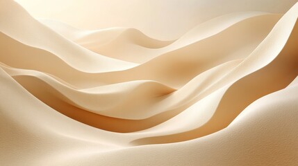 Obraz premium Warm sand beige abstract background with sandy tones and textured forms. Emphasizing warmth and natural elegance. Ideal for earthy and sophisticated designs.
