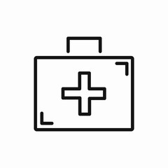 Medical first aid icon vector sign
