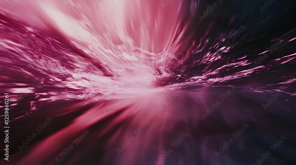 Poster mesmerizing energy explosion of vibrant lights and swirling particles in a cosmic psychedelic and di