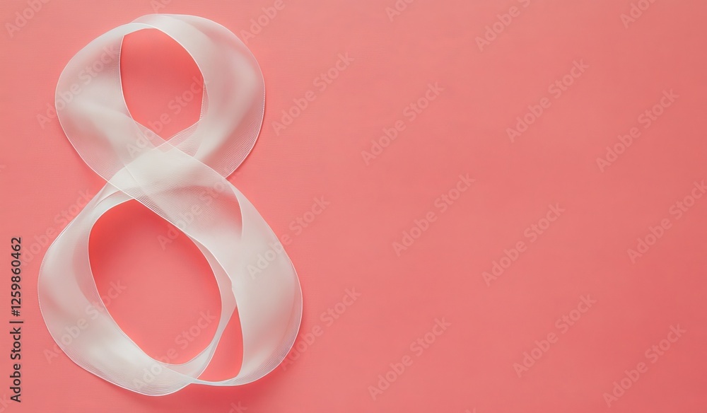 Poster design number eight, an abstract representation, is set against a gentle pink backdrop and features 