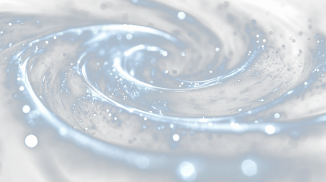 a spiral of light and stars