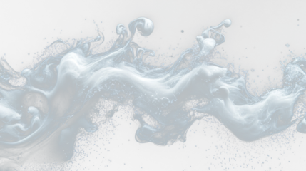 a white liquid splashing into the air