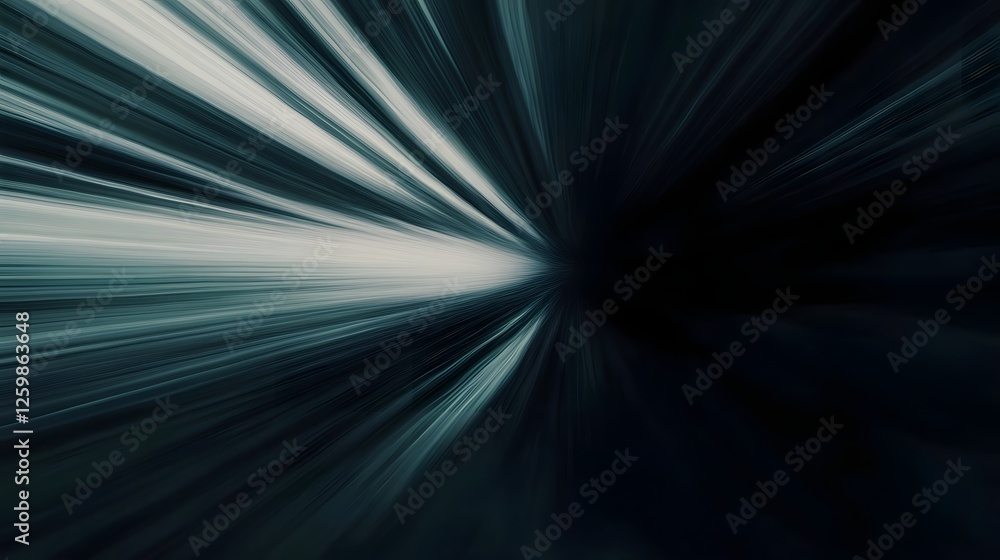 Poster blurred motion trails in a dark abstract digital landscape with a sense of speed energy and dynamic 
