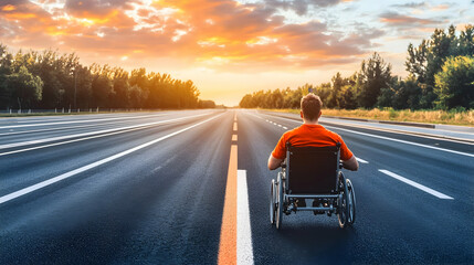 Sunset Road to Freedom: A Wheelchair User's Journey