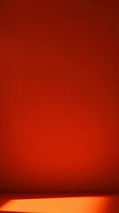 Abstract Red Room: Minimalist Interior Design with Light and Shadow