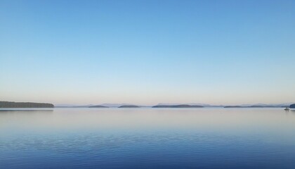 Tranquil Waters Under a Blue Sky