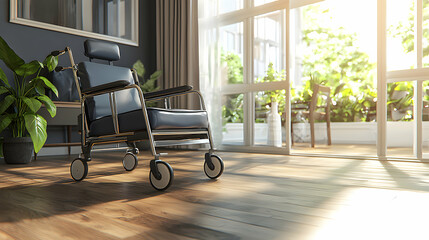 Serene Wheelchair in Sunlit Room