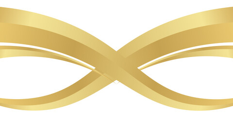 gold wave curve, golden wave corner shape for element, stripes ribbon golden graphic, striped gold. eps 10