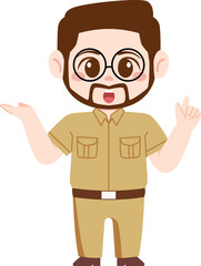 Teacher Character Illustration