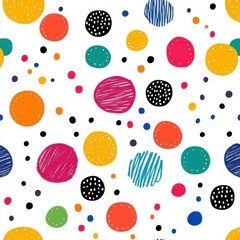 Abstract Colorful Circle Pattern Design