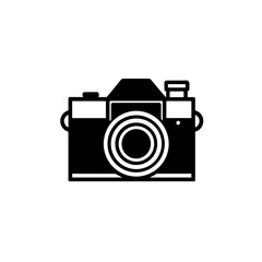 Simple black Camera flat Icon Photography Symbol