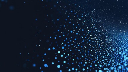 Clean Blue Background with Scattered Dots for Design, Featuring White Space in the Center for Text. Abstract Geometric Modern Wallpaper Ideal for Banner Templates and Digital Projects.