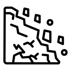 power supply Line Icon