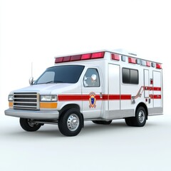 Emergency Coverage A scene showing an ambulance 