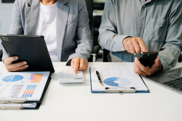 Business project team working together at meeting room at office.