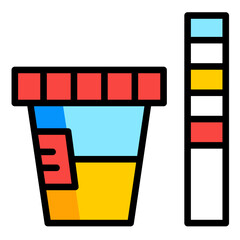 Fototapeta premium Urinalysis Icon